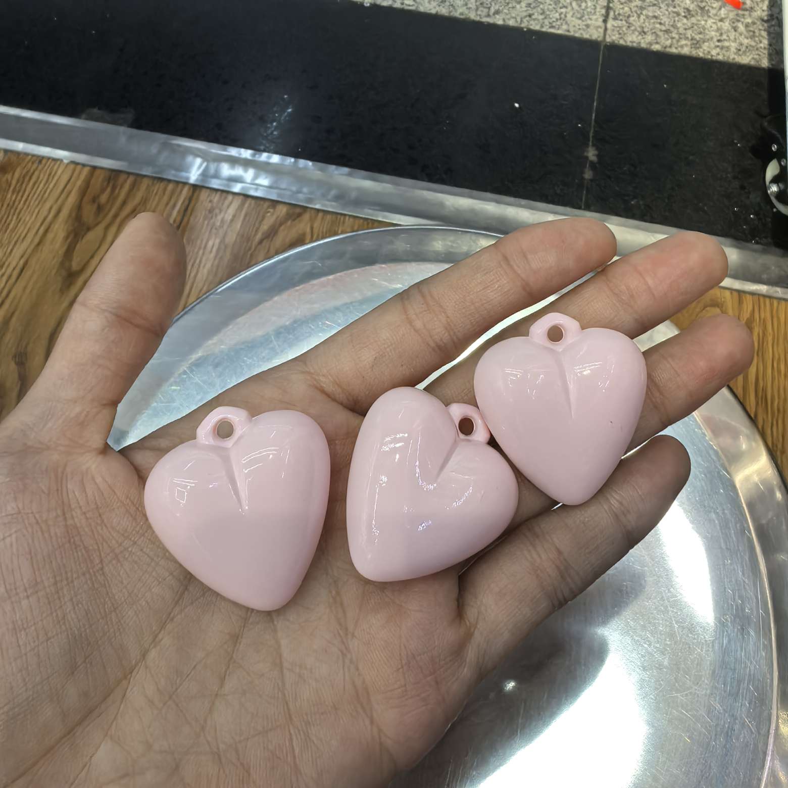 新品饰品配件 时尚百搭手工DIY材料 其他饰品配件 创意设计潮流搭配 桃心 爱心厂家直销 产品图