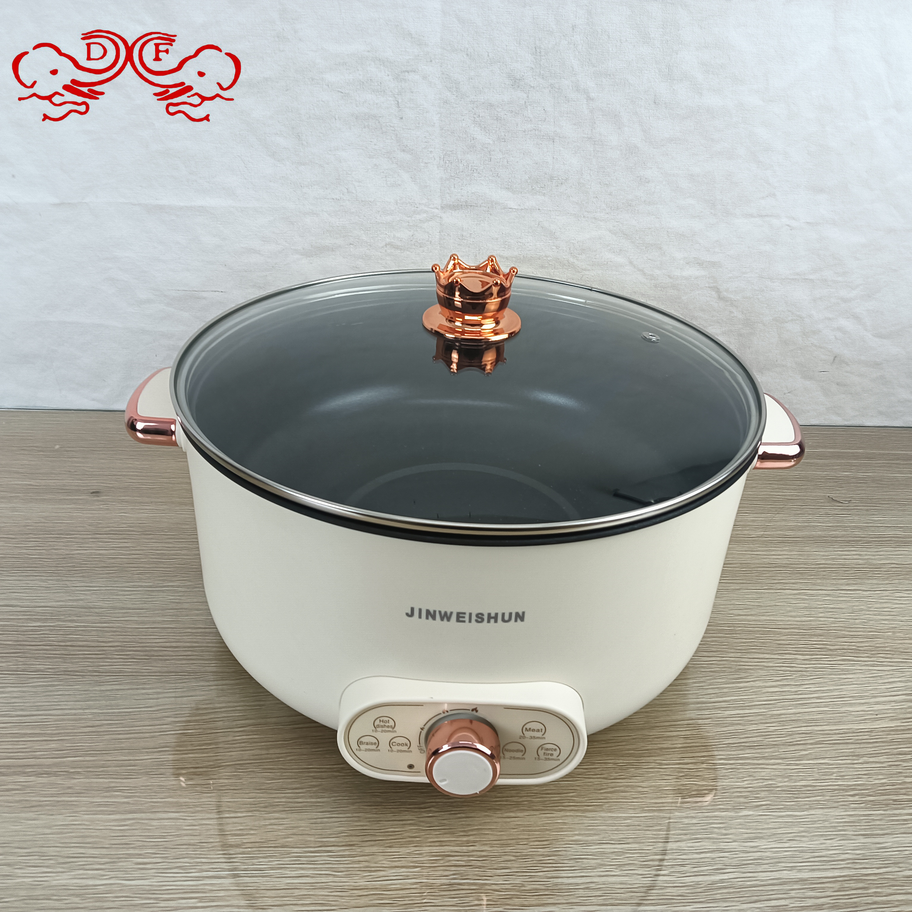 DF68051 Electric cooking pot, electric hot pot, multi-functional non-stick noodle cooking pot, large-capacity electric hot pot, one-piece pot, DF TRADINGHOUSE details Picture