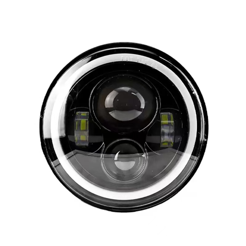 牧马人LED大灯5.75寸4珠60W天使眼越野车前照灯装摩托车灯哈雷详情7