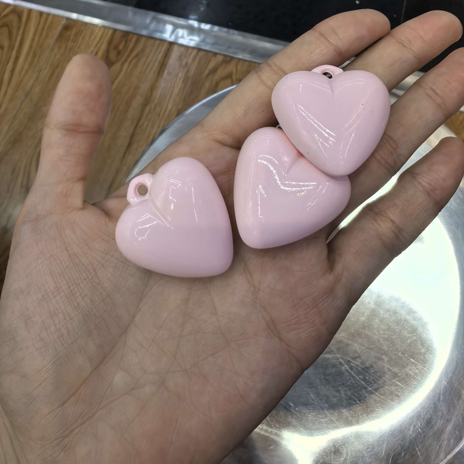 新品饰品配件 时尚百搭手工DIY材料 其他饰品配件 创意设计潮流搭配 桃心 爱心厂家直销 