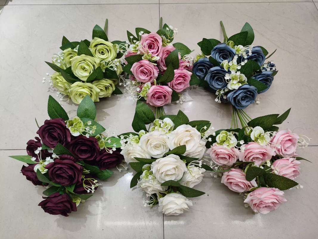 中国风手工艺品客厅落地摆件 多肉花盘大叶异形百合竹树子道具书礼品详情图6