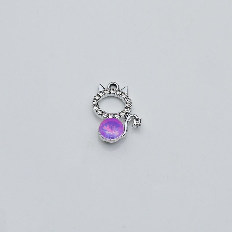巴洛克水滴钻爆闪锆石配件diy饰品配饰猫咪小熊吊坠项链耳饰挂件详情图6
