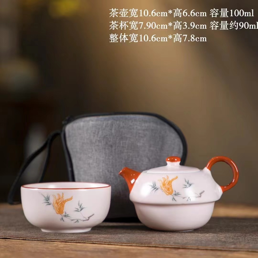 茶具礼盒/茶具/沙锅中式/功夫茶/景德镇陶瓷杯产品图