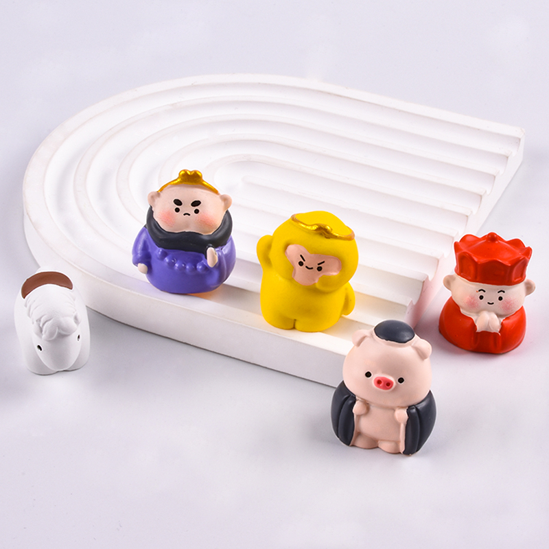 Chubby "Journey to the West: Four Disciples of Sun Wukong" diy decorative hanging accessories, cute handmade small table ornaments Chubby "Journey to the West: Four Disciples of Sun Wukong" diy decorative hanging accessories, cute handmade small table ornaments