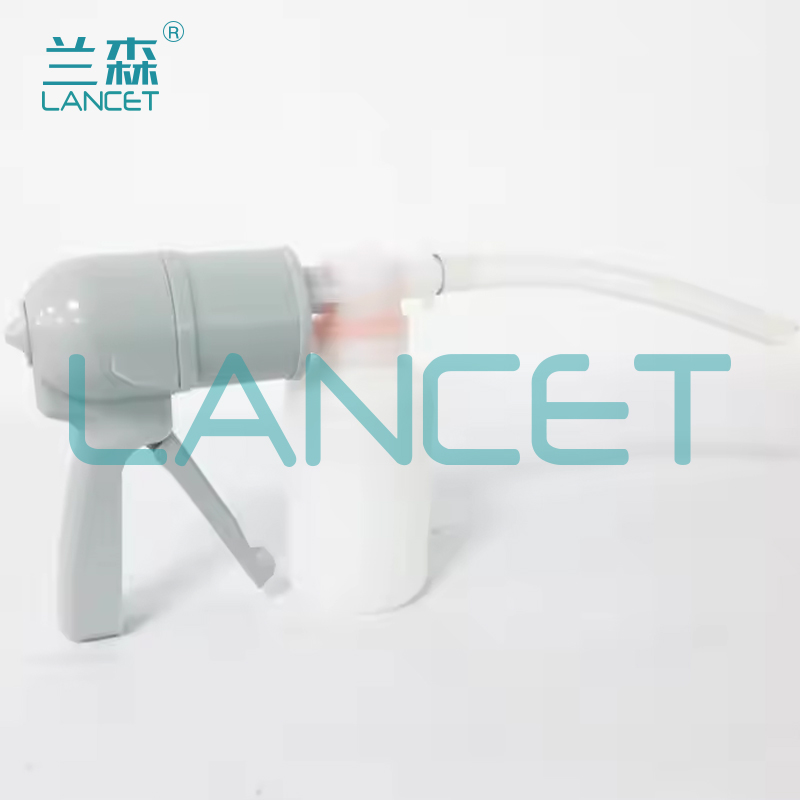 البلغم محمول باليد ومزود بجهاز شفط يدوي، يعطي أنابيب لتصدير 2 طريح 300ml للأطفال المسنين والمسنّين details Picture