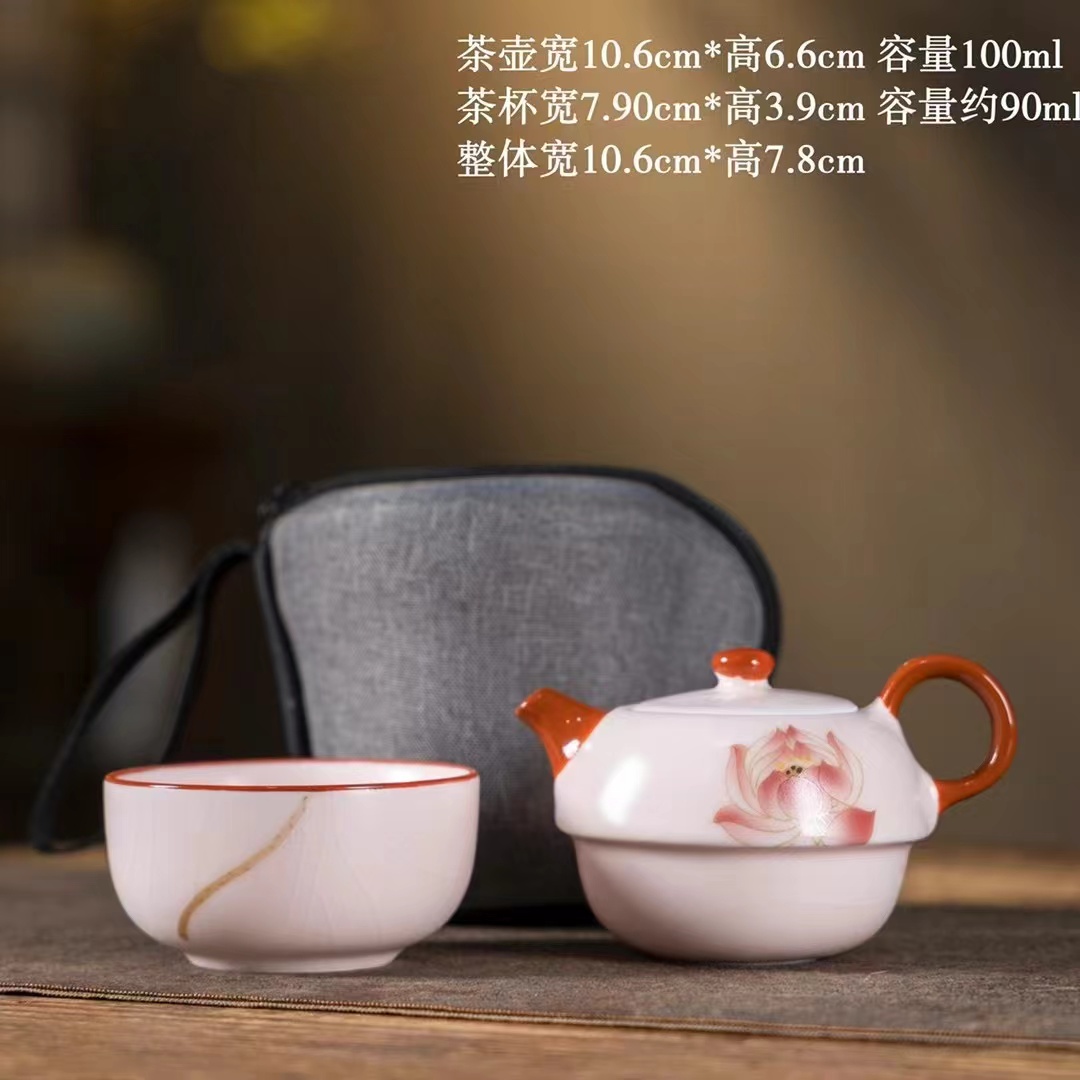 茶具礼盒/茶具/沙锅中式/功夫茶/景德镇陶瓷杯细节图