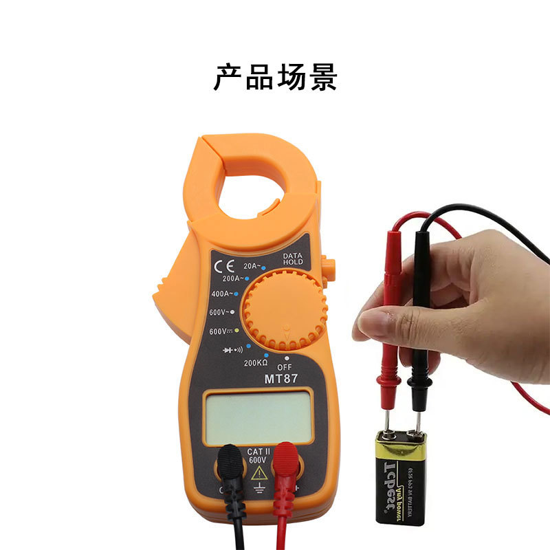 Multifunctional clamp multimeter, clamp ammeter, voltmeter, clamp current meter, digital display clamp meter, clamp meter Specification drawing