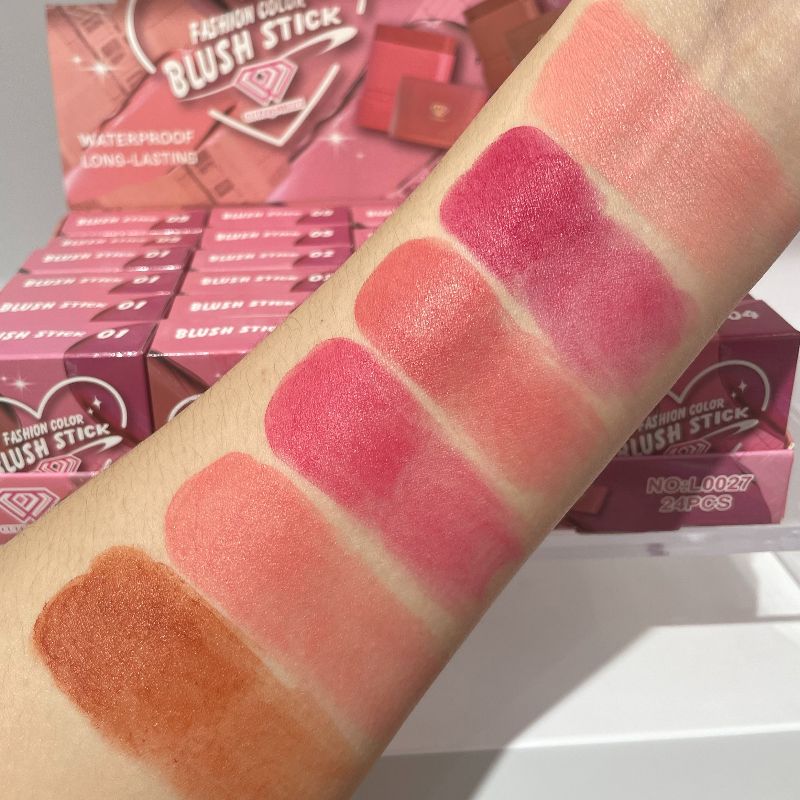 腮红 膏体腮红  多功能腮红  六色腮红  blush  丝滑好晕染  粉嫩显白   源头工厂店铺直销 详情10