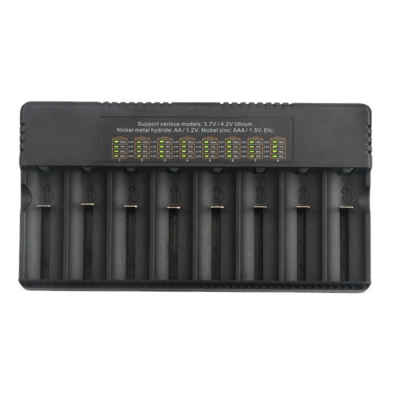A fast charging 8-slot battery charger is a must-have for home use, safe and efficient details Picture