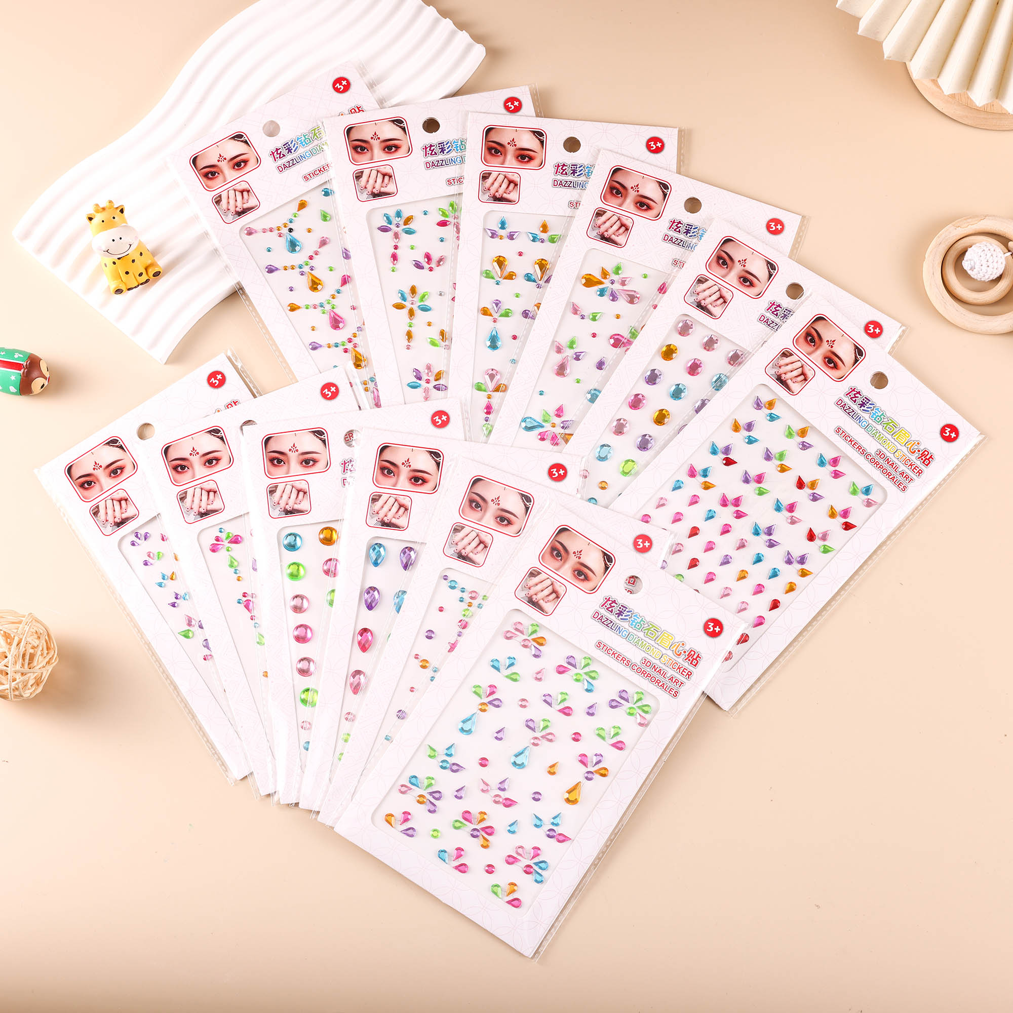 ZC-315炫彩眉心指甲贴