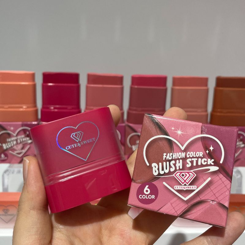 腮红 膏体腮红  多功能腮红  六色腮红  blush  丝滑好晕染  粉嫩显白   源头工厂店铺直销 详情7