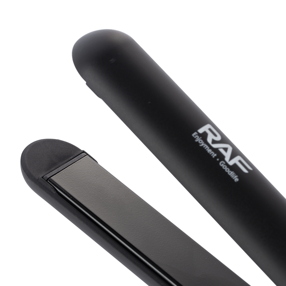 RAF European standard straight and curly dual-purpose hair straightener without damaging hair, straightening splint, electric splint, hair styling arc-shaped straight splint pic 6