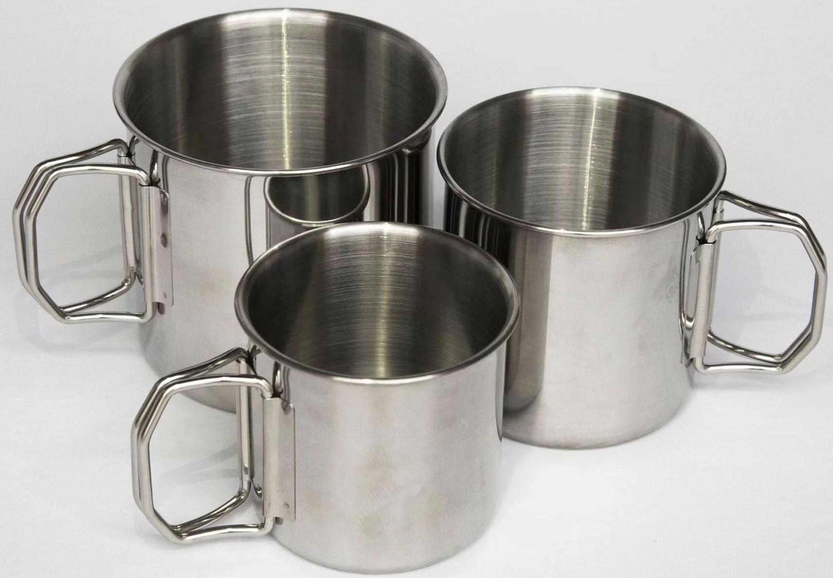 304不锈钢户外折叠杯7CM