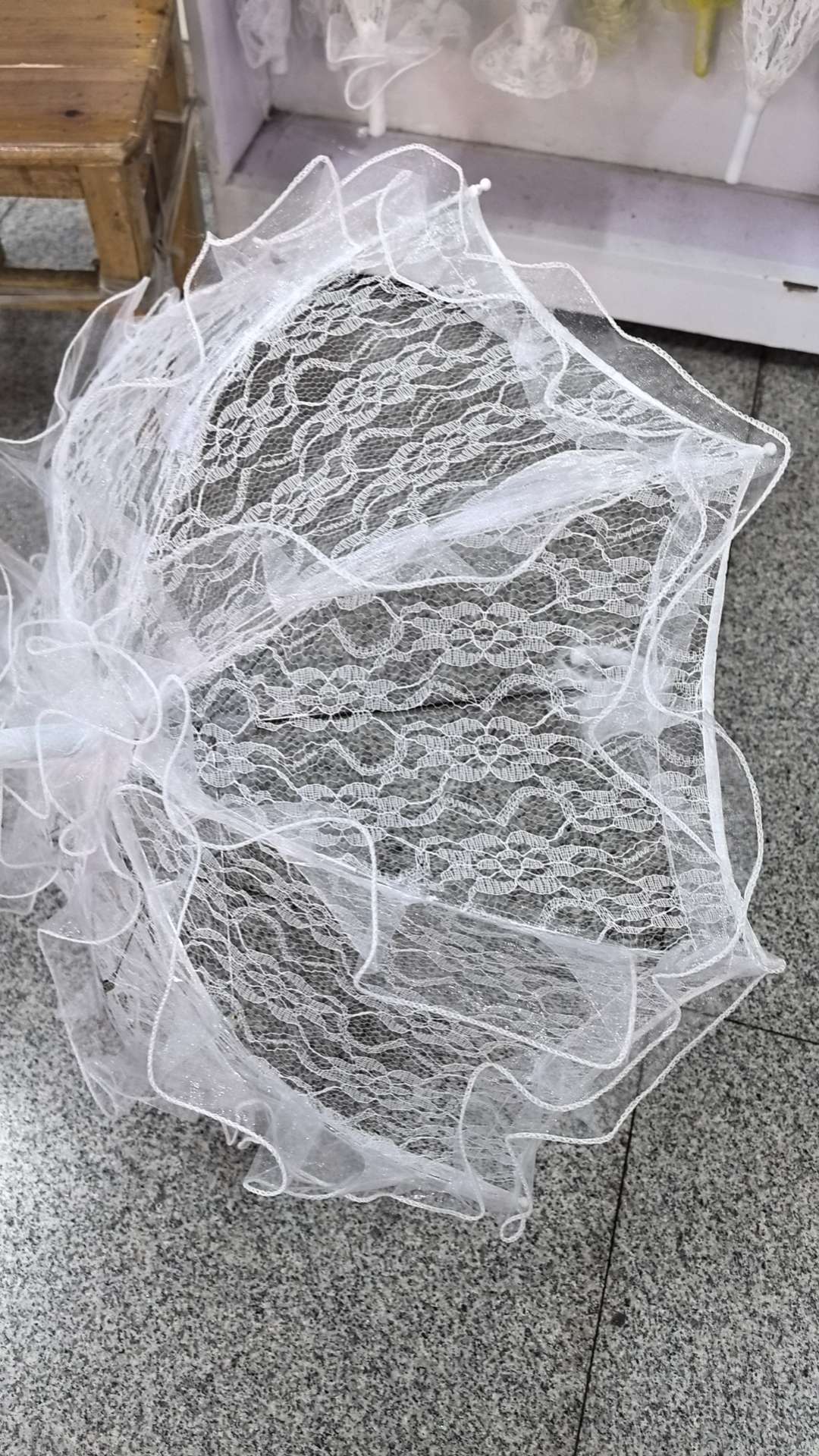 OLYCAT中国风古风装饰伞挡风遮阳防雨工艺伞时尚百货装饰用品工艺伞白底实物图