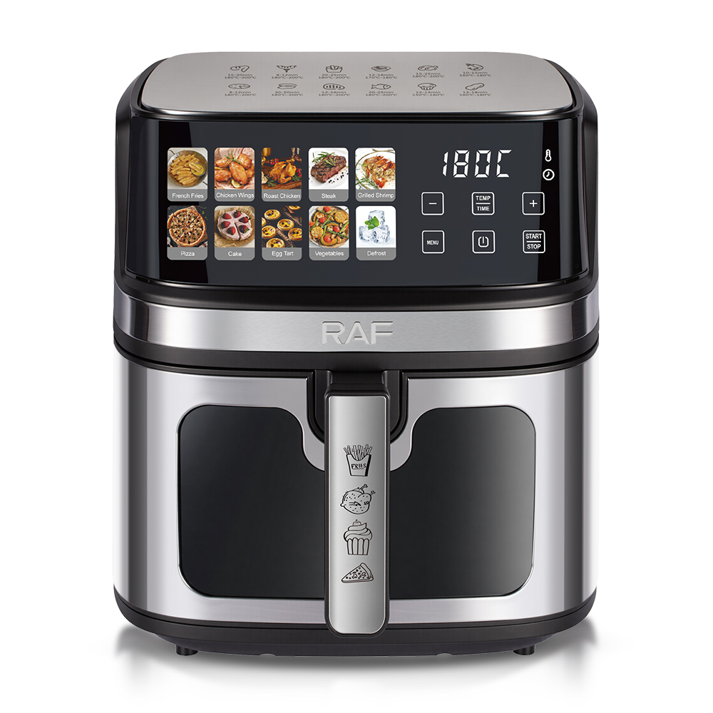 RAF European standard cross-border 8L air fryer, large-capacity smart home, picture display, air circulation of the electric fryer Application Scenario