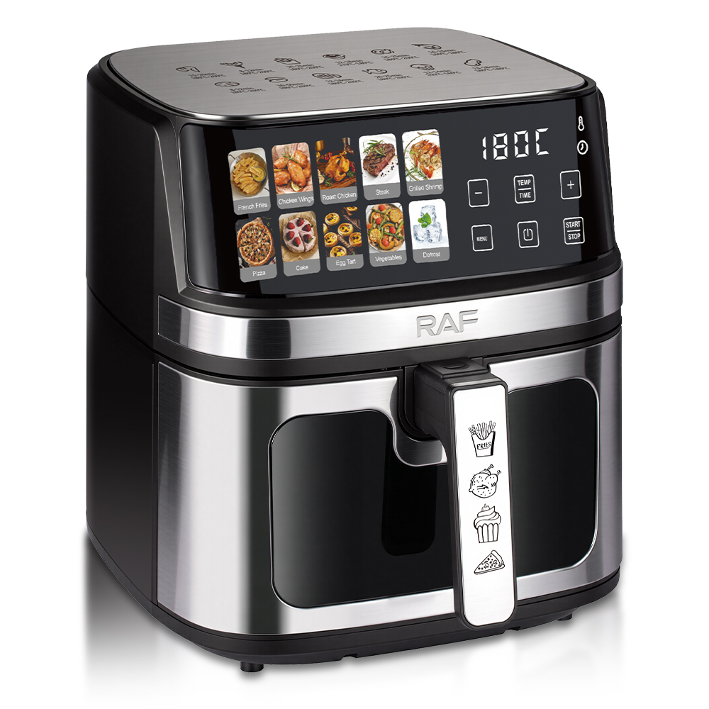 RAF European standard cross-border 8L air fryer, large-capacity smart home, picture display, air circulation of the electric fryer Item Picture