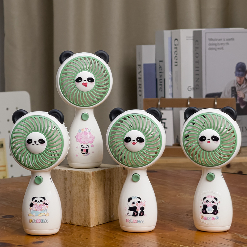 国潮USB迷你手持风扇学生挂脖小风扇户外便携静音风扇风扇6档小风扇