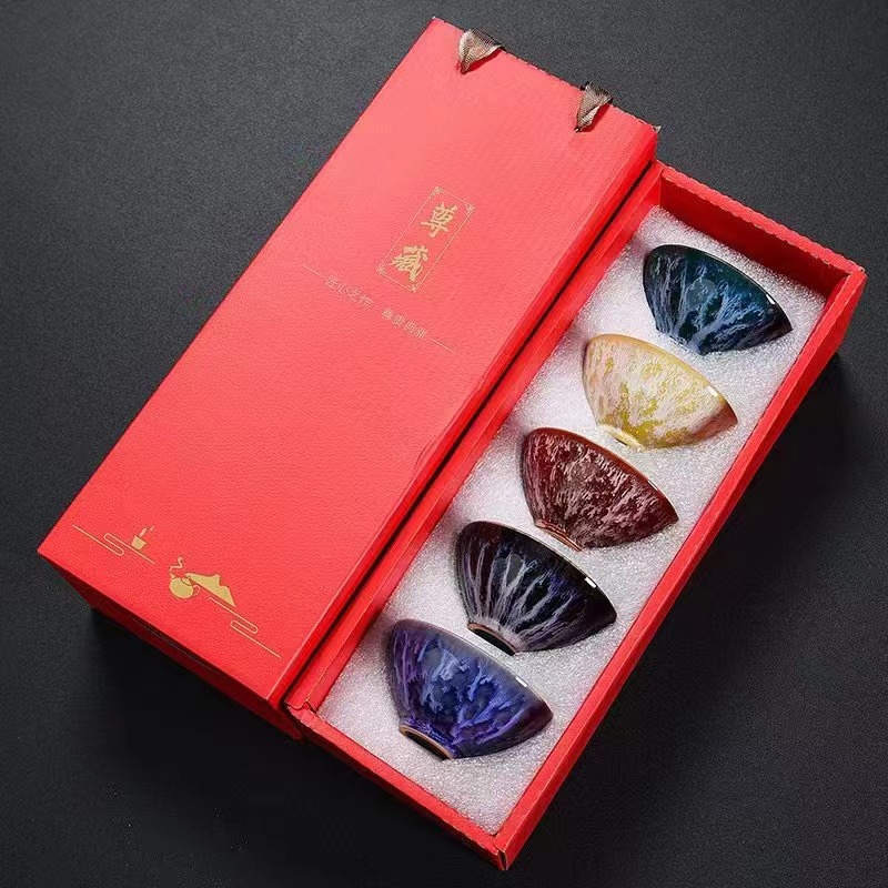 琨琨陶瓷 窑变杯子颜色多款式多样品欢迎广大新老客户前来选购批发白底实物图