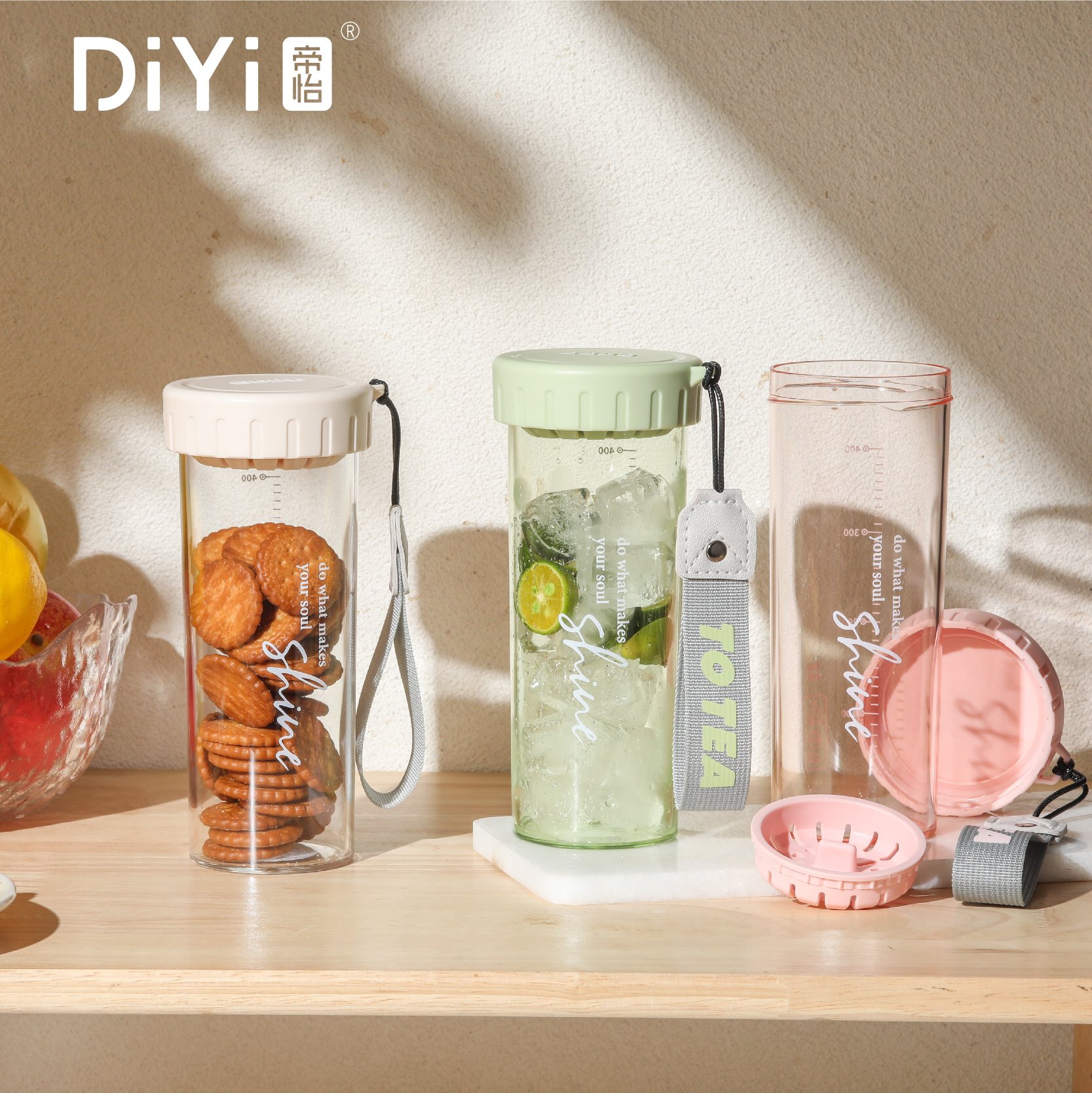 La mejor venta de la nueva copa de agua de plástico influencers de la serie clásica de productos, ¡No caiga del estilo del estante! SL2001/2002 dionysious copa con asa, 350/450ml pic 1