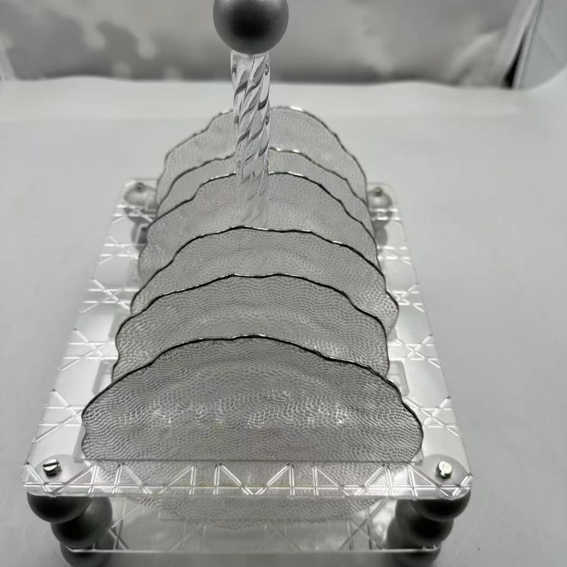 Fruit plate, plastic acrylic transparent fruit plate, creative snack plate, home candy plate, dried fruit plate, KTV snack plate, six-piece fruit plate set