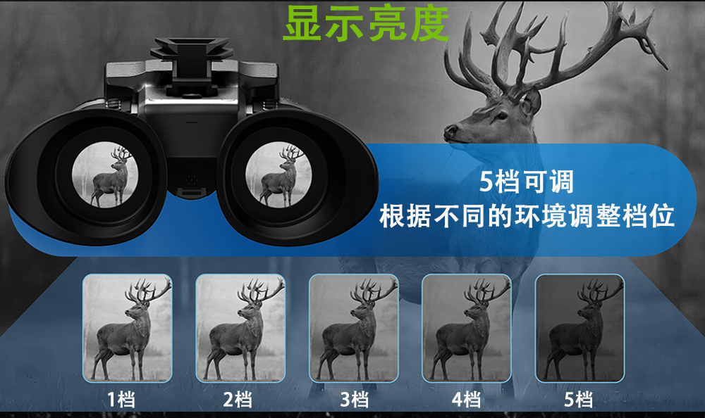 Infrared night vision device, binocular handheld head-mounted digital telescope, outdoor all-black photo and video recorder, high-definition high-magnification device pic 7