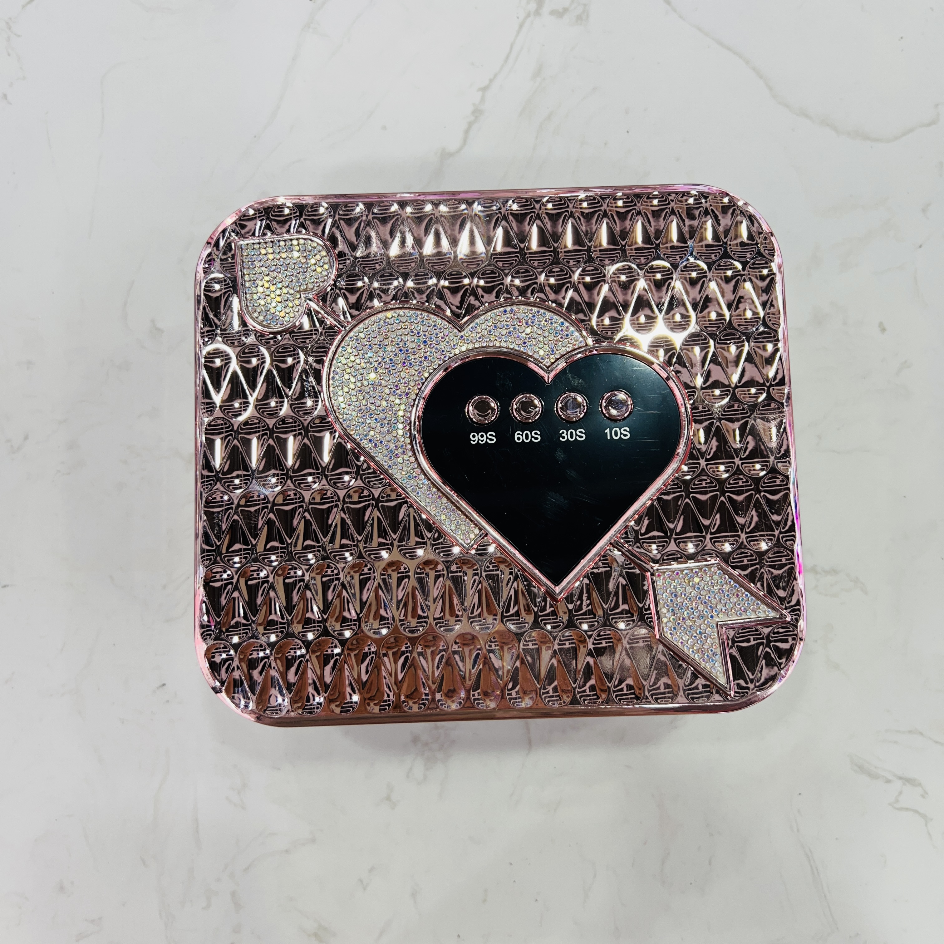 New electroplated nail lamp with 288W high power, 45 lamp beads, intelligent sensing and four-time nail baking Specification drawing