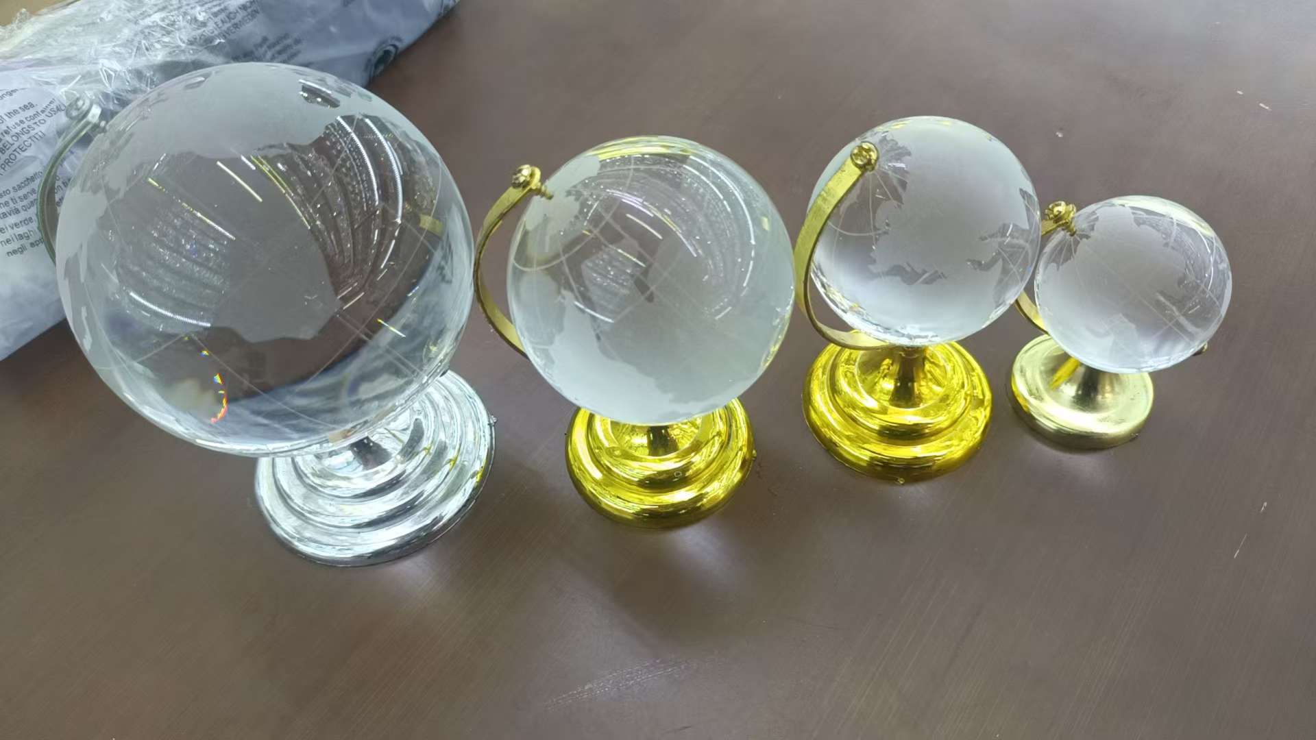 圣诞水晶球工艺品摆件 k9水晶树礼品 水晶工艺品家居装饰
