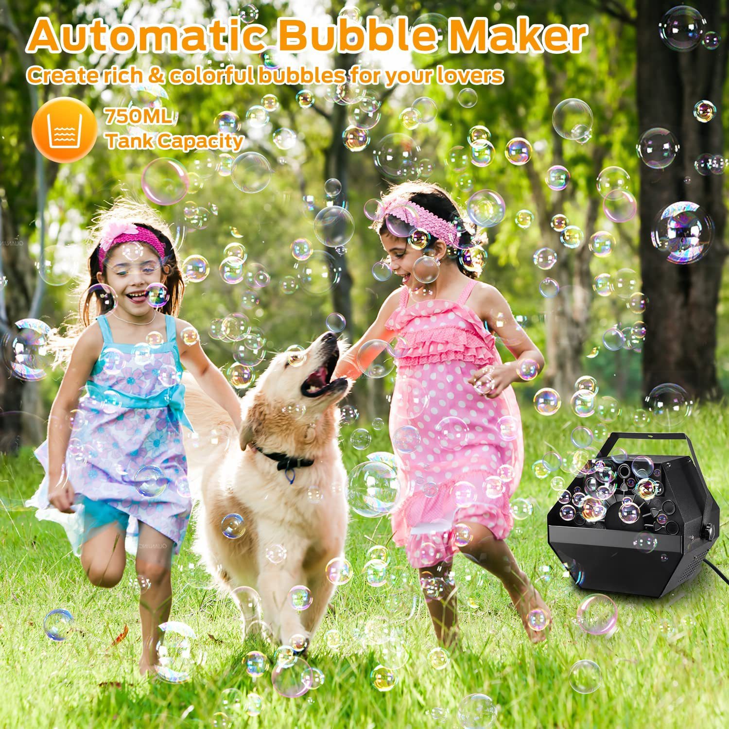 Outdoor mini portable metal bubble machine factory direct sales, stage special effects equipment props, high cost performance, wedding, celebration, party, gathering romantic atmosphere bubble making machine, remote control automatic, children's birthday, bar bubble machine details Picture