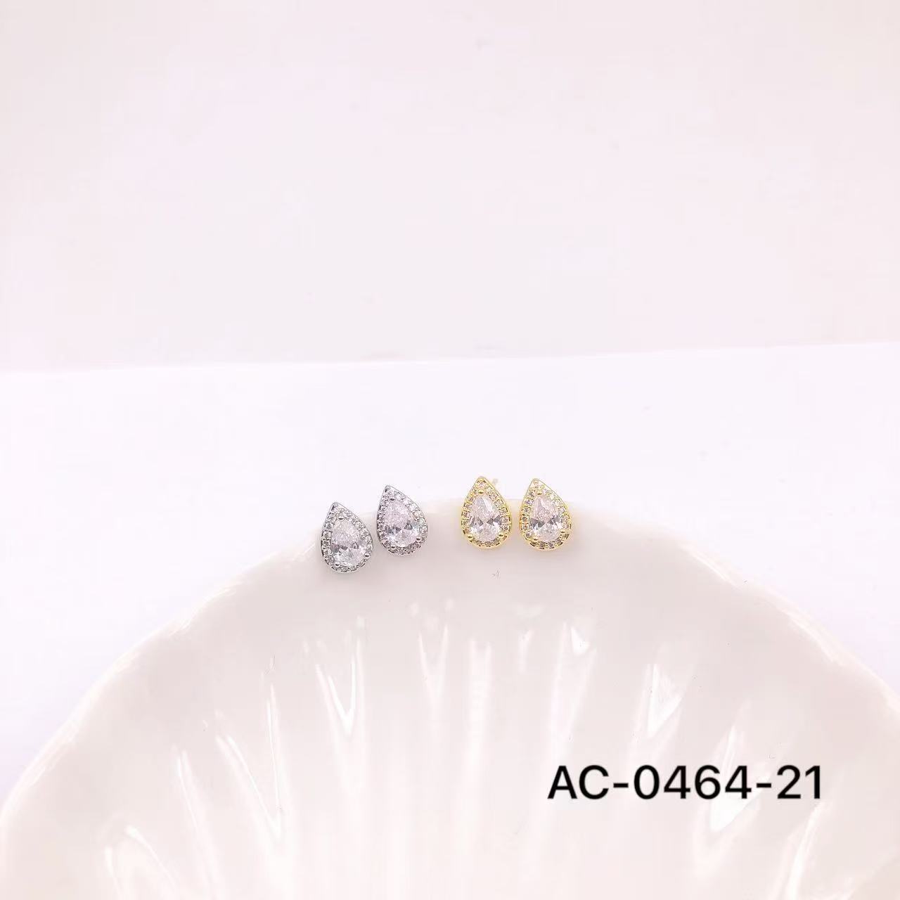 Xuhui brand light luxury copper plated with real gold and set with zircon 925 silver needle water drop exquisite design fashionable stud earrings full figure