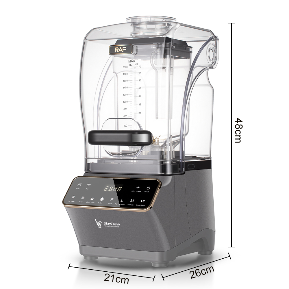 RAF European-style smoothie maker, household soundproof cover, low-frequency juicer, blender, tea extracter, ice crusher, smoothie maker Specification image