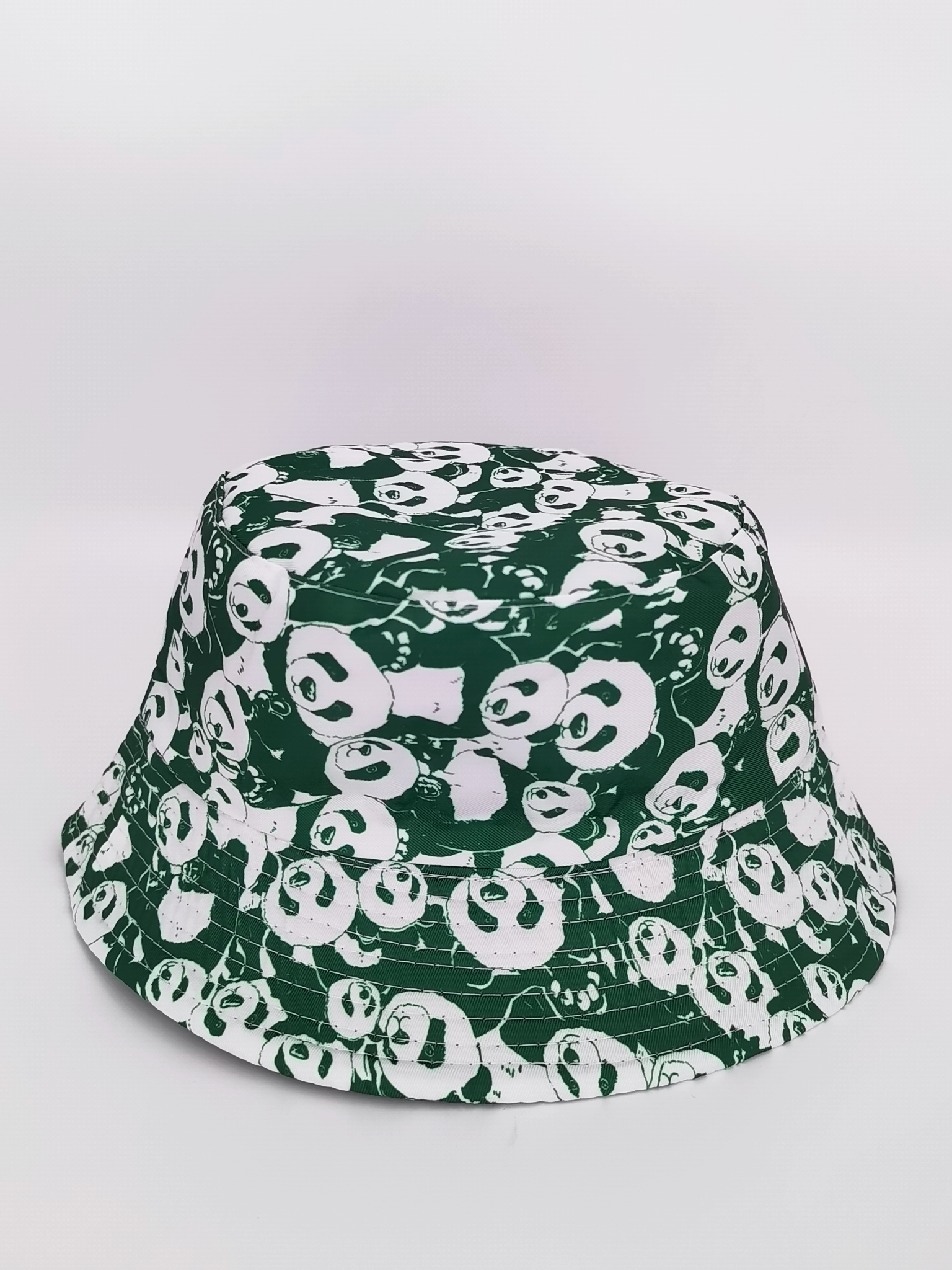 New spring and summer panda double-sided fisherman hat for both men and women, fashionable and versatile, outdoor sun protection, cool and portable hat, adult style details Picture