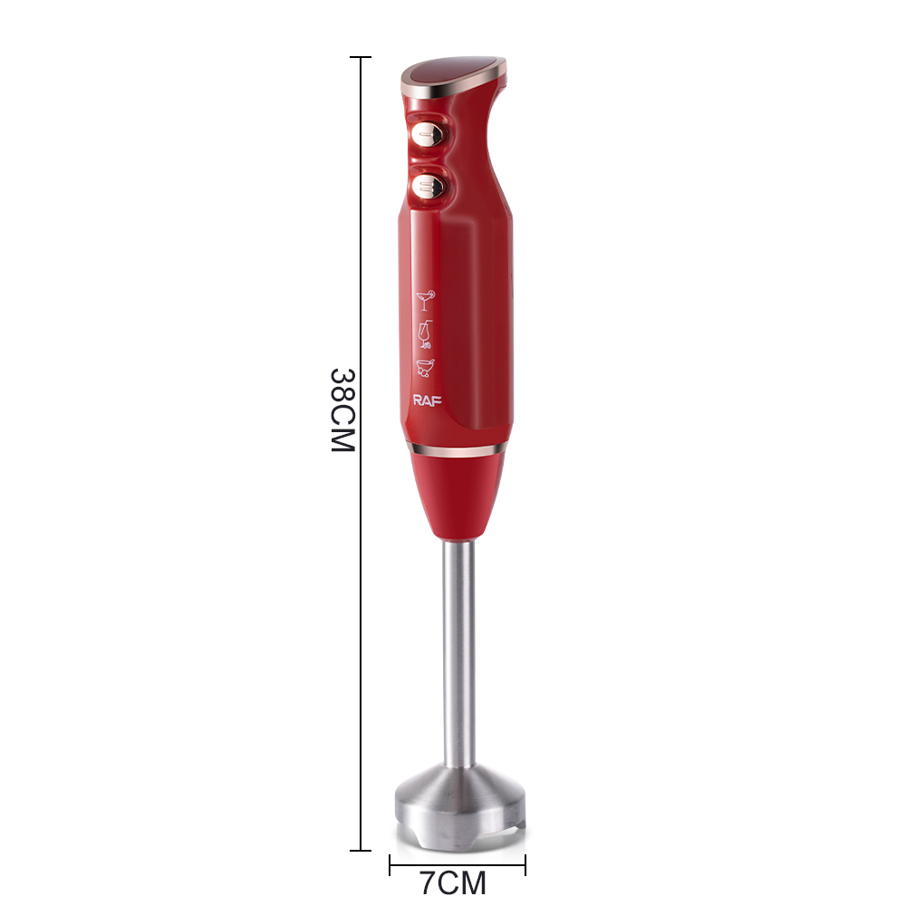 RAF European standard cross-border household kitchen electric stainless steel cooking stick ice crusher, handheld blender Item Picture