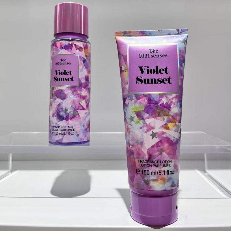 Perfume set 150ML FRAGRANCE MIST+FRAGRANCE LOTION VIOLET SUNSET Application Scenario