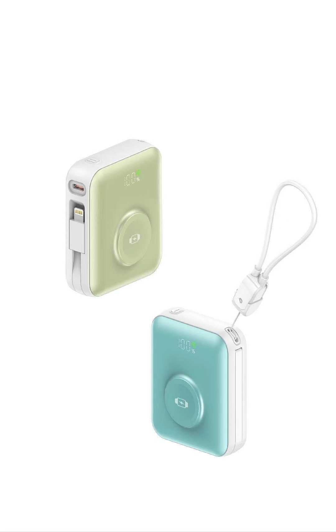New 22.5W power bank with built-in cable, large-capacity 10000mah mobile power bank manufacturer wholesale details Picture