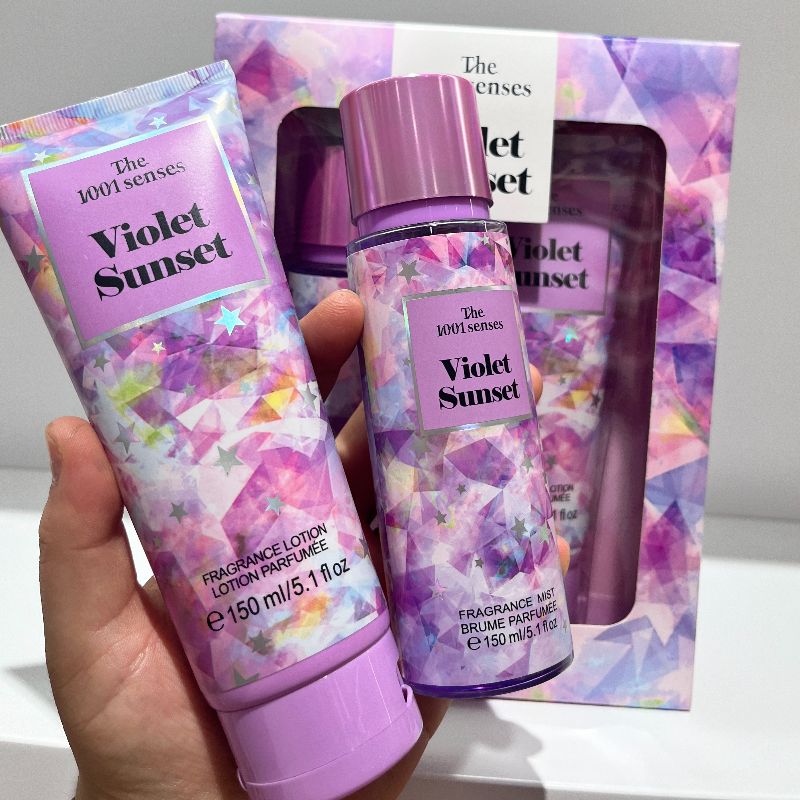 Perfume set 150ML FRAGRANCE MIST+FRAGRANCE LOTION VIOLET SUNSET details Picture