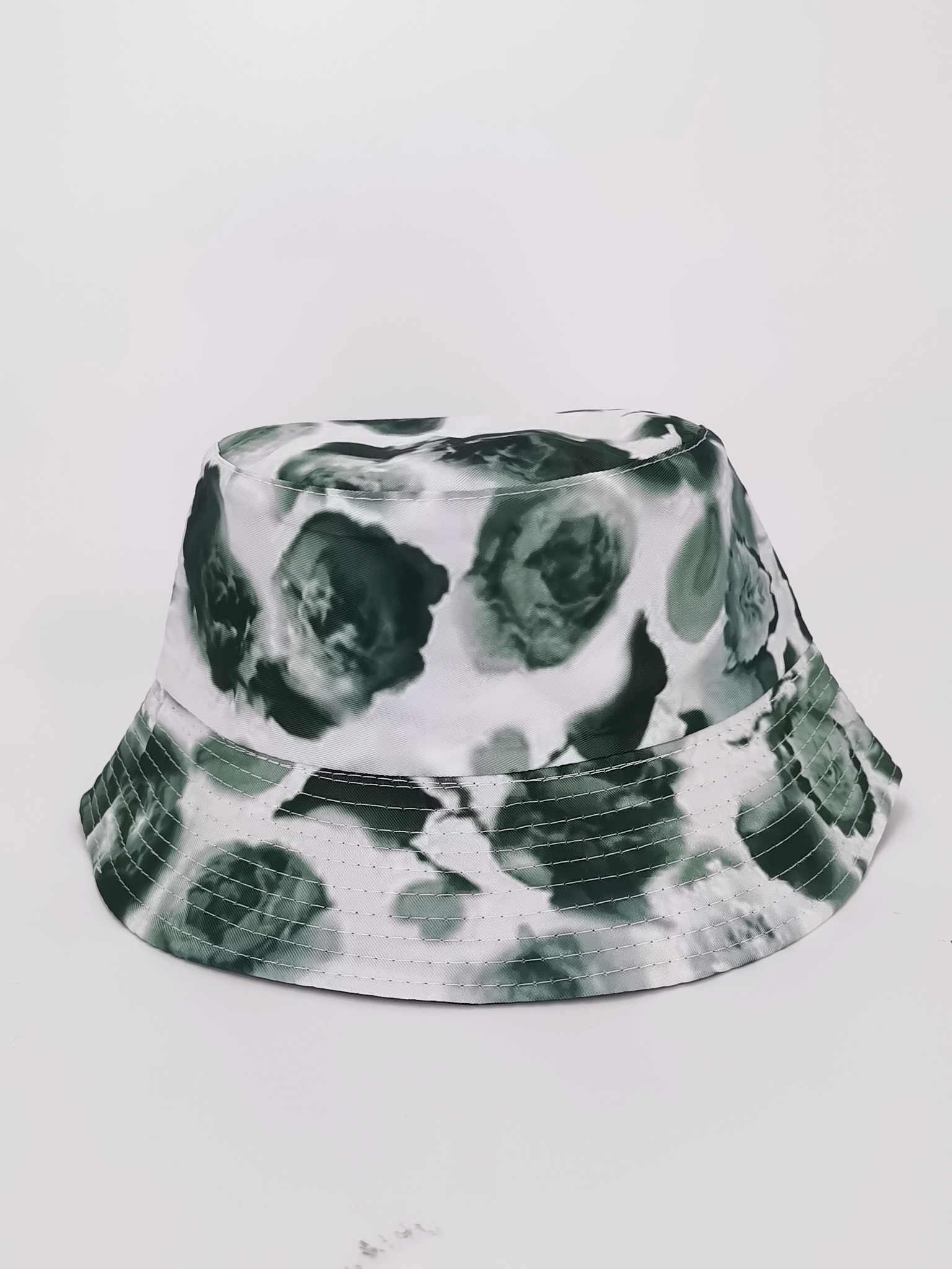 Spring and summer ink-dyed graffiti gradient same style fashionable and versatile, double-sided fisherman's hat, outdoor sun protection, cool and portable hat, hat, hat details Picture