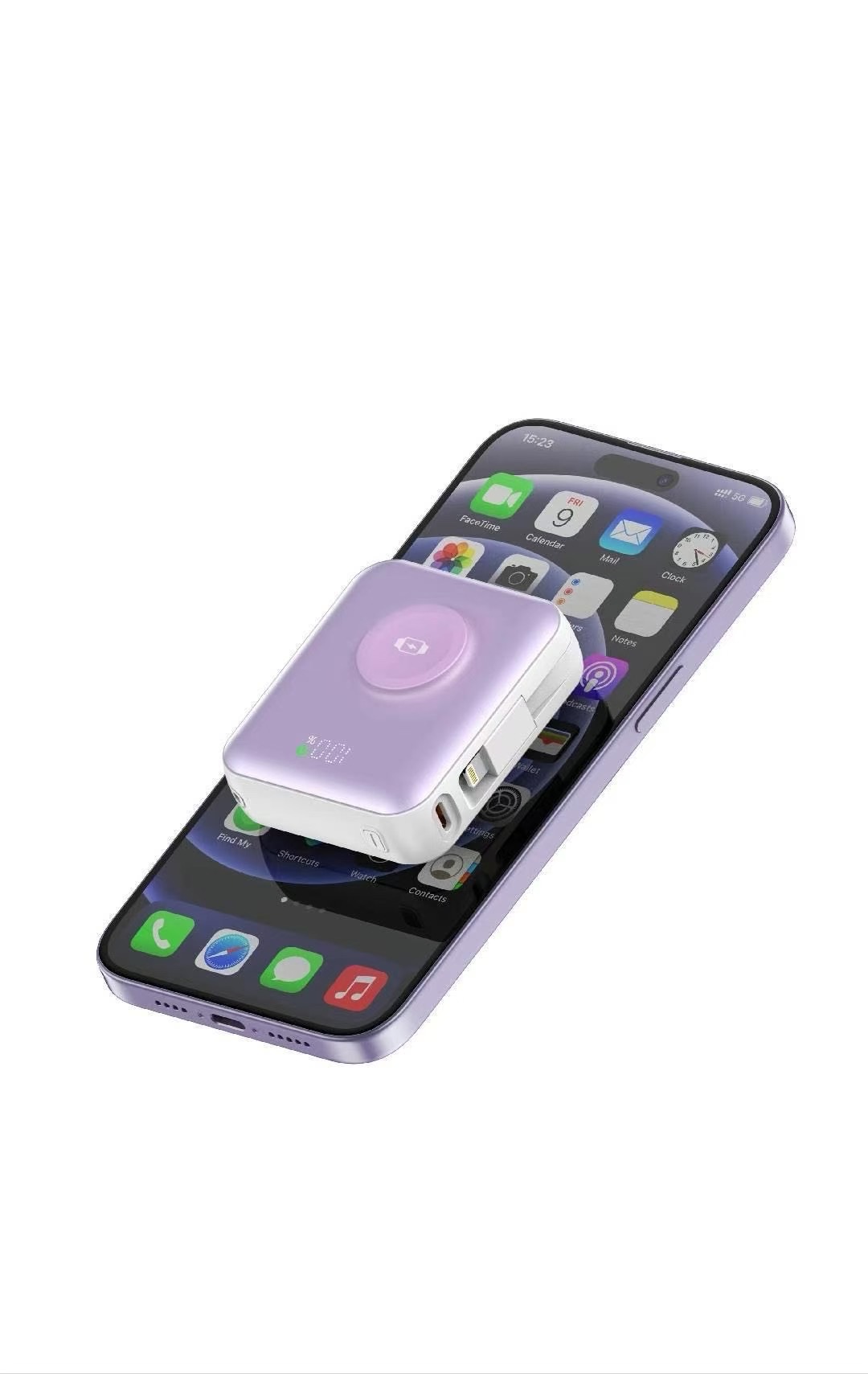 New 22.5W power bank with built-in cable, large-capacity 10000mah mobile power bank manufacturer wholesale Specification image