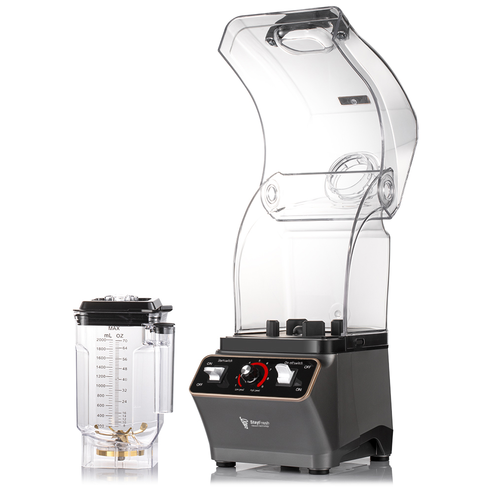 RAF European-style smoothie maker, home soundproof with cover, low-frequency juicer, blender, push-button ice crusher, smoothie maker pic 9