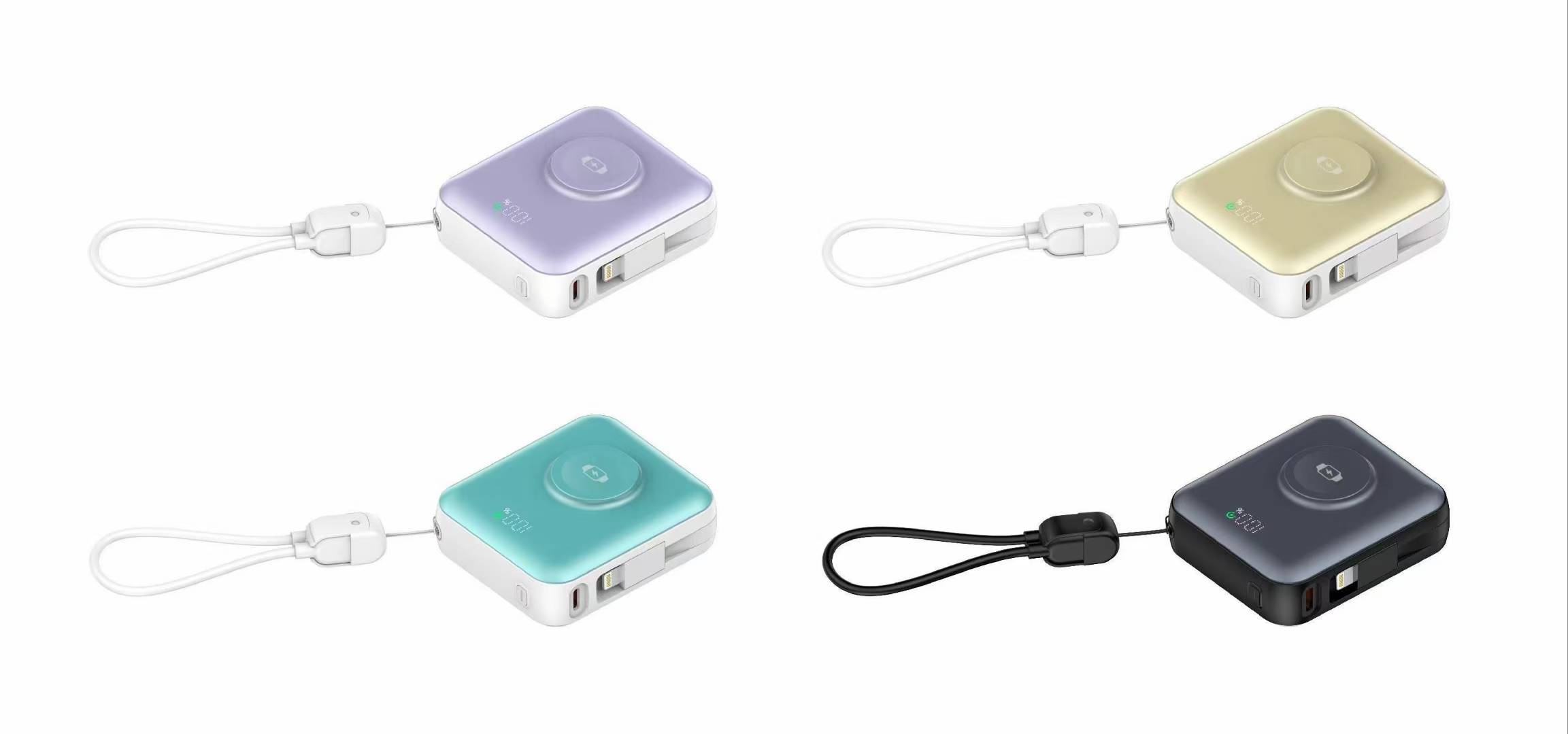 New 22.5W power bank with built-in cable, large-capacity 10000mah mobile power bank manufacturer wholesale Application Scenario