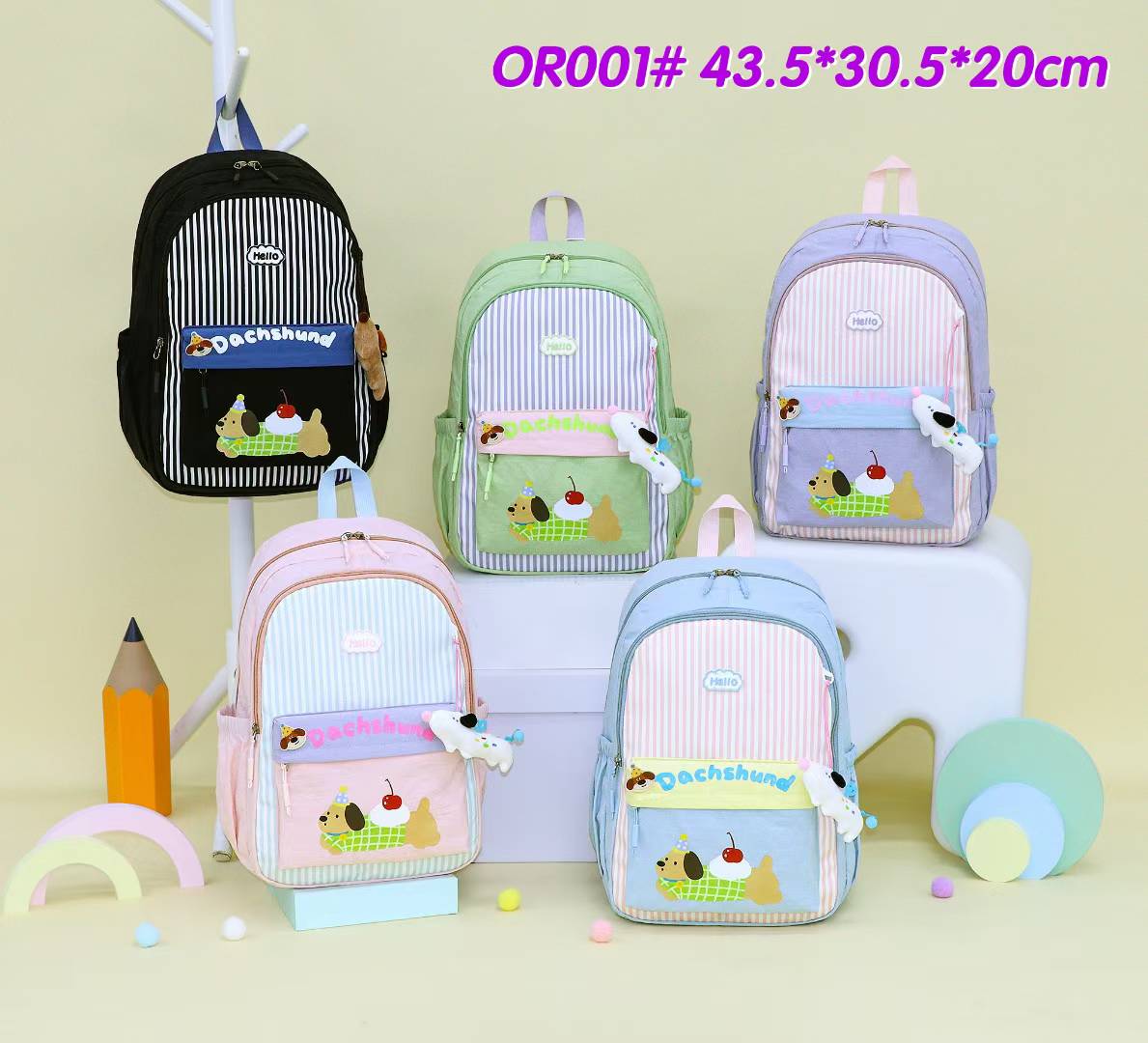 Boys and girls, junior high school students, portable backpacks, college and senior high school students, junior high school students, primary school students, velvet fabric casual bags, waterproof student schoolbags, backpacks details Picture