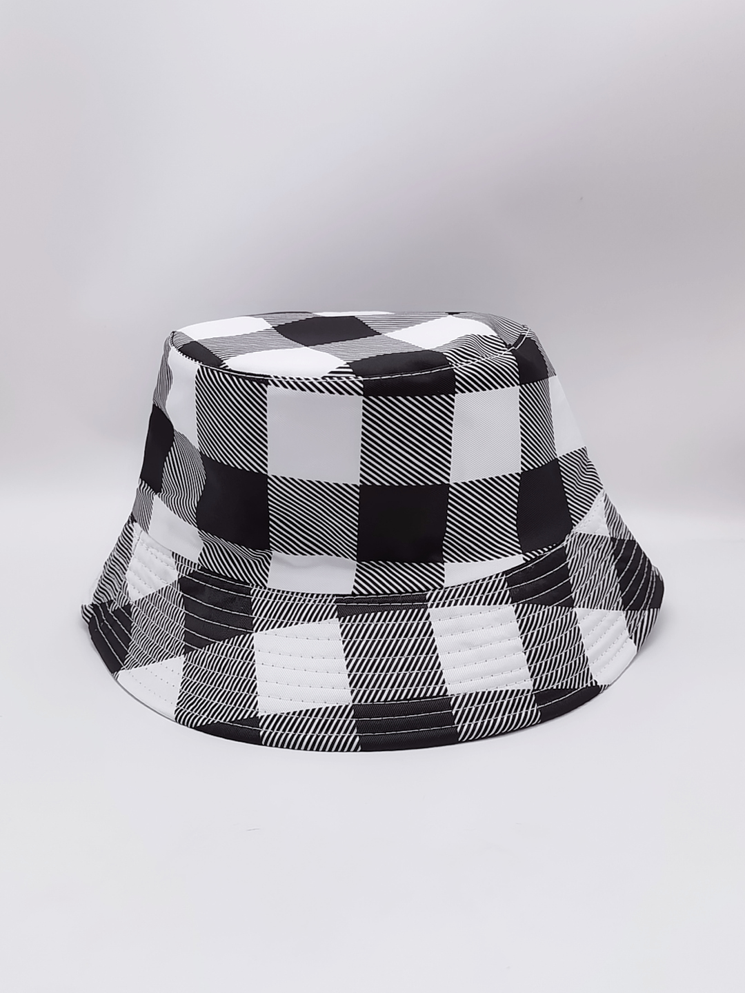 Spring and Summer new Korean-style double-sided fisherman's hat with European and American square painting, unisex, fashionable and versatile, outdoor sun protection, cool and portable hat, adult version Specification drawing