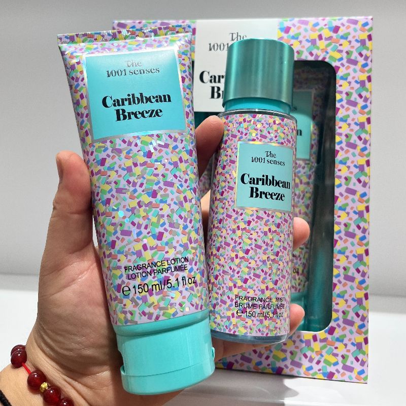 Floral perfume set 150ML FRAGRANCE MIST+FRAGRANCE LOTION CARIBBEAN BREEZE details Picture