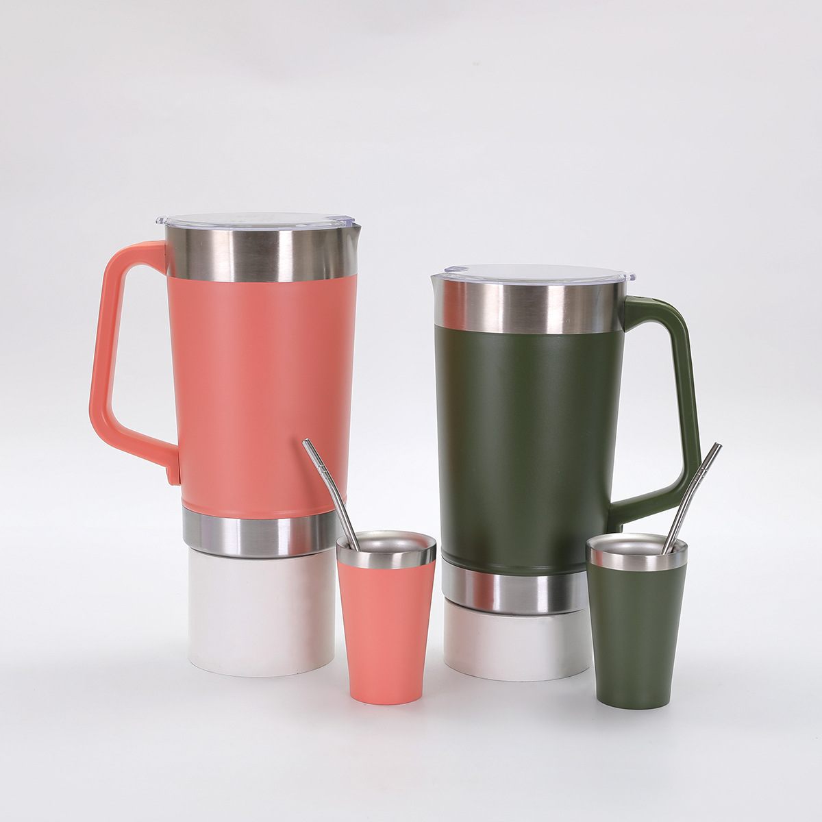 Best-selling double-layer stainless steel car cup 1900ML vacuum handle mug set, cold and heat preservation water cup Application Scenario