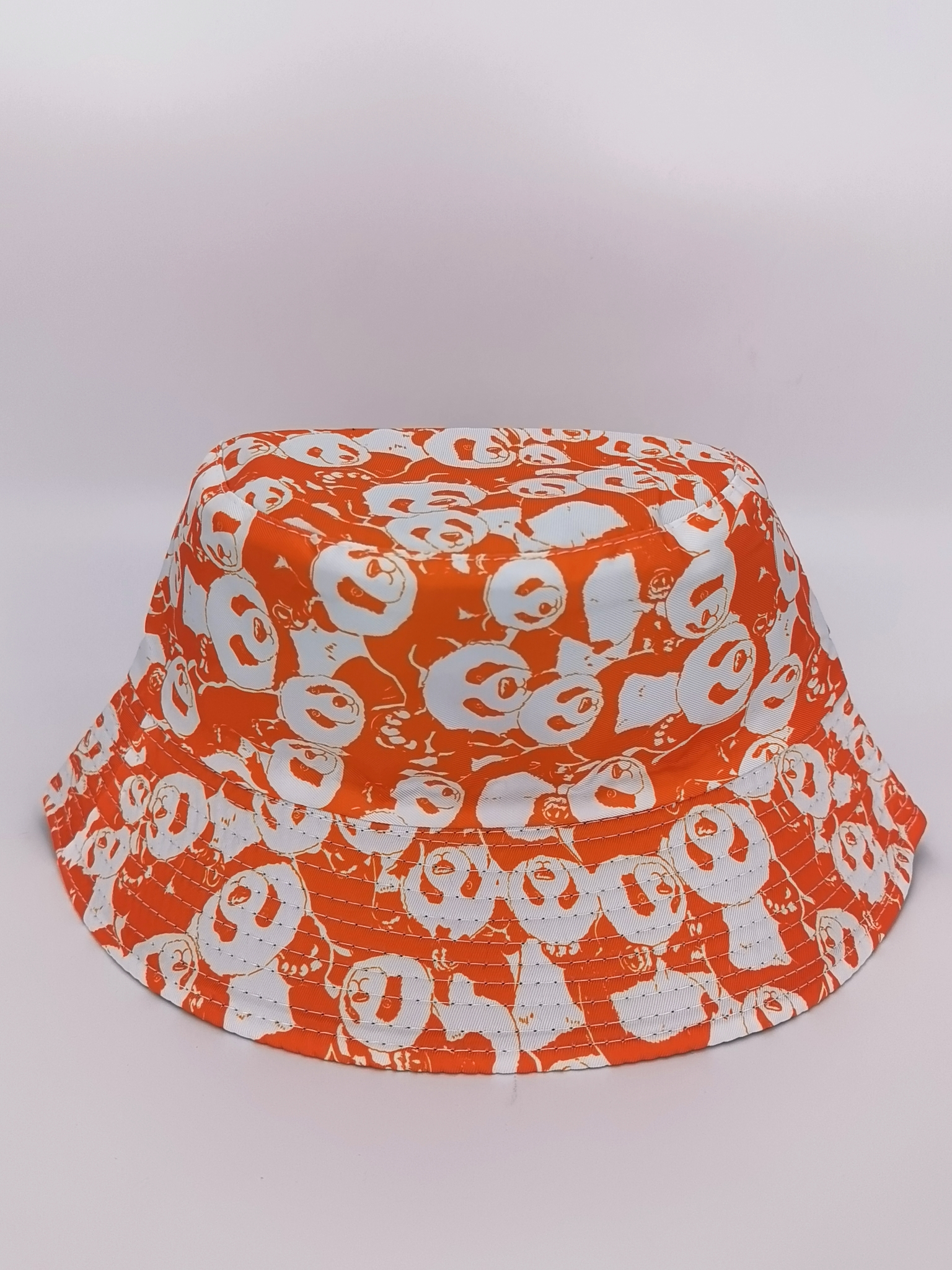 New spring and summer panda double-sided fisherman hat for both men and women, fashionable and versatile, outdoor sun protection, cool and portable hat, adult style Item Picture