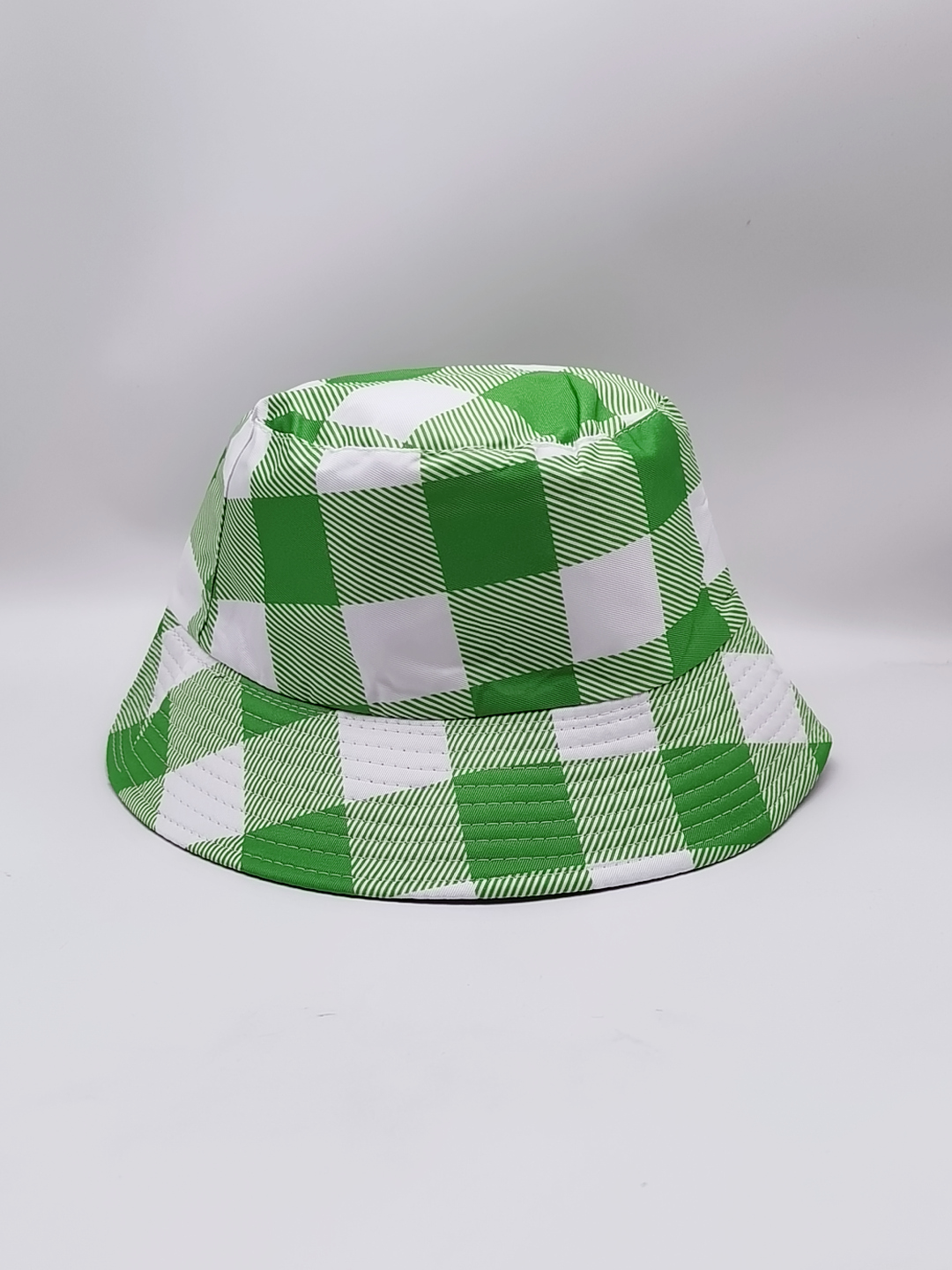 Spring and Summer new Korean-style double-sided fisherman's hat with European and American square painting, unisex, fashionable and versatile, outdoor sun protection, cool and portable hat, adult version details Picture