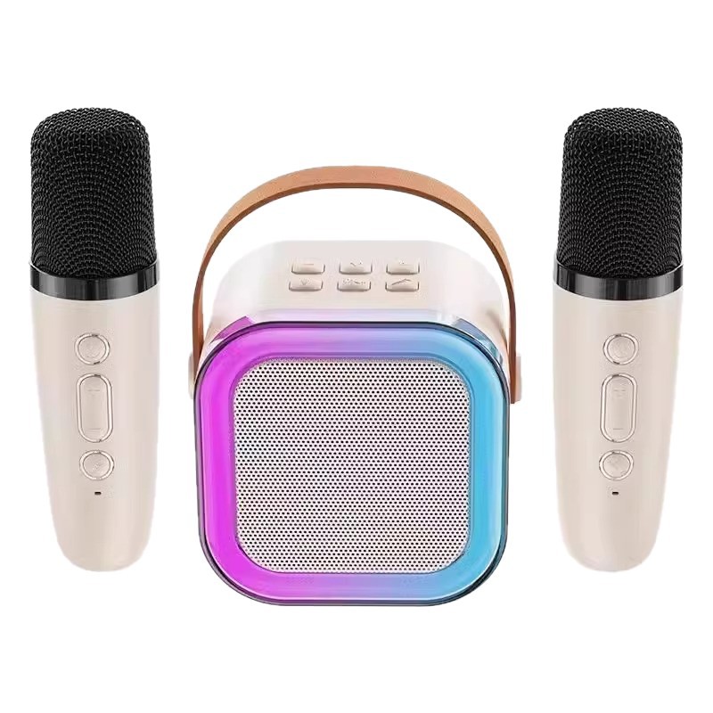 New Bluetooth karaoke speaker wireless microphone for home use, small and portable Specification image
