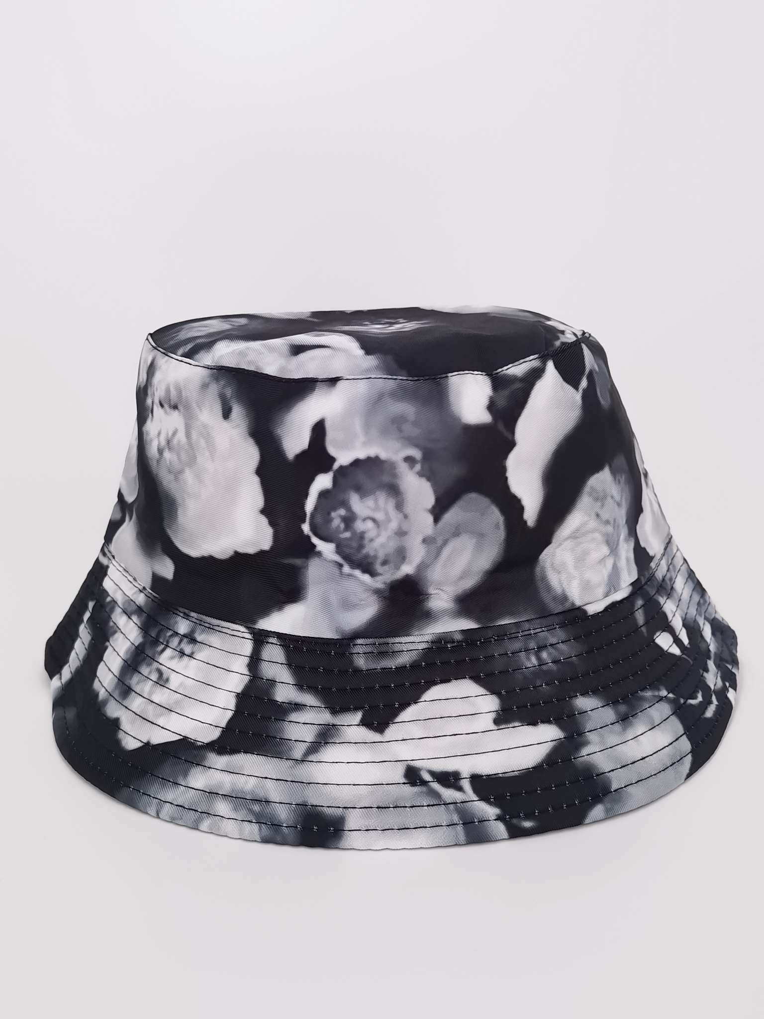 Spring and summer ink-dyed graffiti gradient same style fashionable and versatile, double-sided fisherman's hat, outdoor sun protection, cool and portable hat, hat, hat Specification drawing