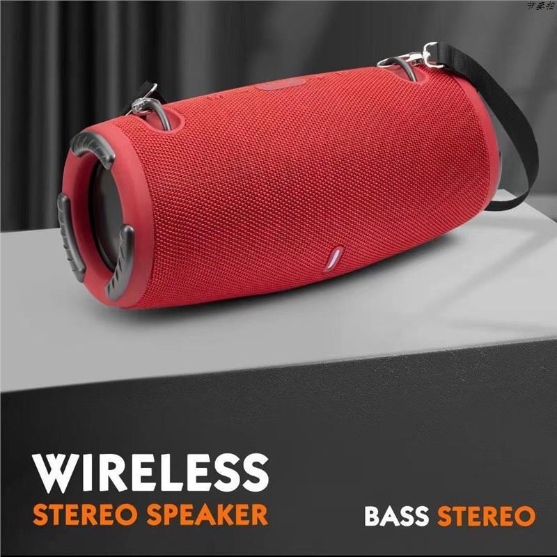 New wireless Bluetooth speaker, outdoor waterproof, portable, super heavy subwoofer, cylindrical speaker with light