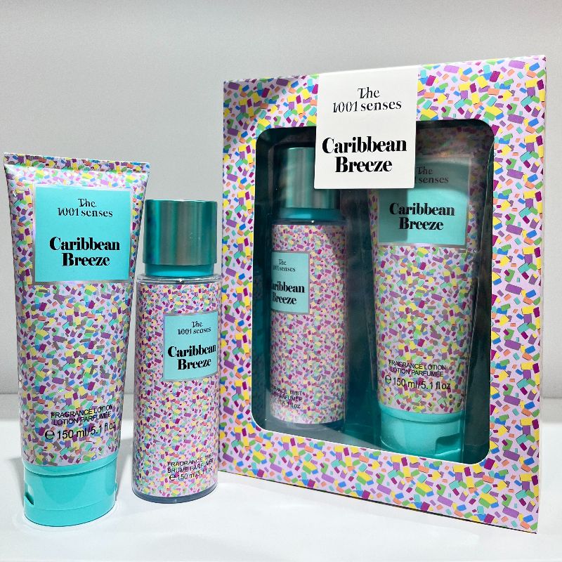 Floral perfume set 150ML FRAGRANCE MIST+FRAGRANCE LOTION CARIBBEAN BREEZE Item Picture