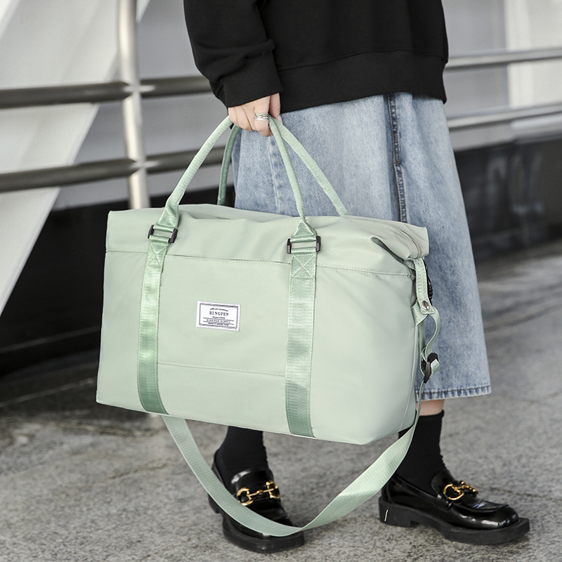 Large-capacity fitness bag, hand-held travel bag, fitness business trip luggage bag, pull-out bag, lightweight storage bag Item Picture
